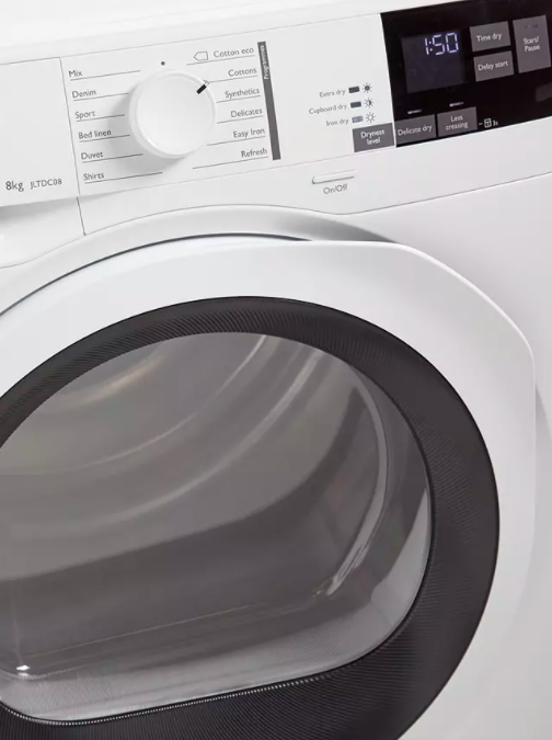 Quiet Mark John Lewis & Partners JLTDC08 8kg Condenser Tumble Dryer